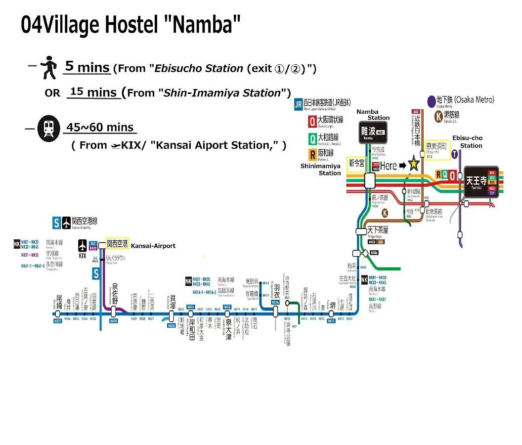 Hostel 04Village Namba Osaka Japan